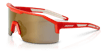 Maxview+ Safety Glasses - Red Frame - Gold Mirror Lens product photo