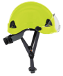 CH-350 Industrial Climbing Hard Hat w/Flip-Up Wraparound Visor - Non-Vented - Hi-Vis Green product photo
