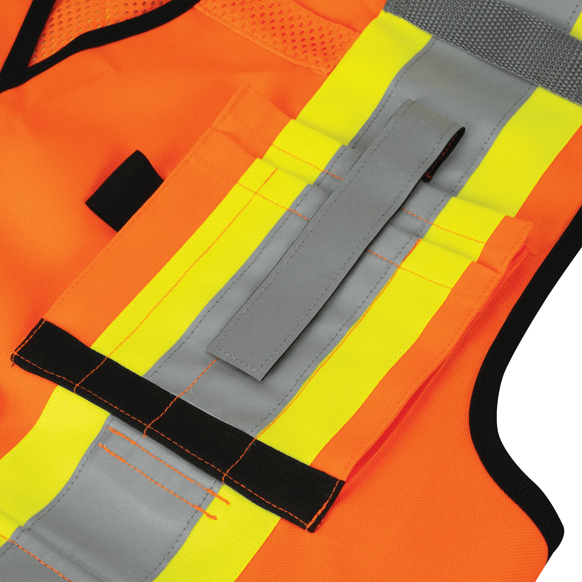 Hi-Vis Surveyor Vest - Antimicrobial - Mesh Back - Hi-Vis Orange