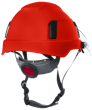XS2-500 Series Type 2+ Safety Helmet w/Flip-Up Visor - Red product photo