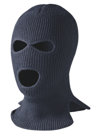 Cagoule &agrave; 3 trous &ndash; noir &ndash; taille unique photo du produit