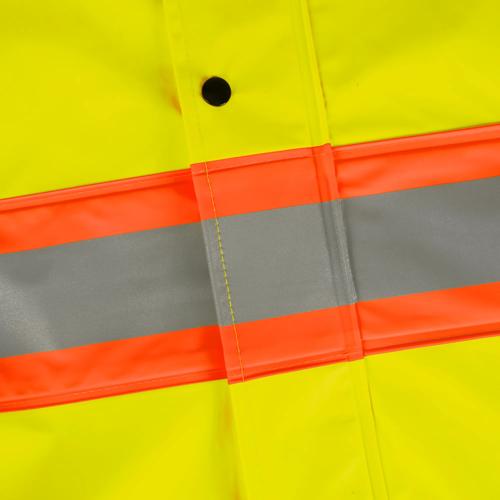 Hi-Vis Flame-Resistant Waterproof PU Stretch Jacket – Hi-Vis