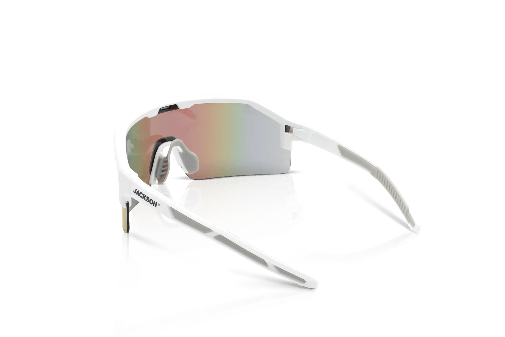 Maxview+ Safety Glasses - White Frame - Green Mirror Lens | 60007