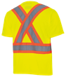 Hi-Vis Bird's-Eye Safety T-Shirt - Hi-Vis Yellow/Green - 3XL product photo