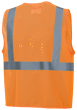 Hi-Vis Poly Mesh Safety Vest - Zipper Closure - Hi-Vis Orange - XL product photo