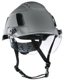 XS2-550V Series Type 2+ Safety Helmet - Vented  - Flip-Up Visor - Gray product photo