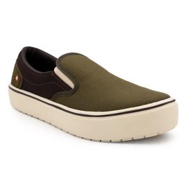 Airwalk Venice Slip-on Canvas CT - Men's - CT EH SF SR - Military Olive Choc. Brown - 10.5EE product photo