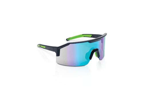 Maxview+ Safety Glasses - Black Frame - Green Mirror Lens product photo