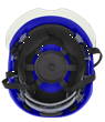 XS2-500 Series Type 2+ Safety Helmet w/Flip-Up Visor - Blue product photo
