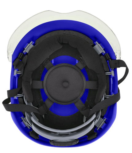 XS2-500 Series Type 2+ Safety Helmet w/Flip-Up Visor - Blue product photo