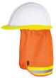 Pare-soleil en maille pour casque de s&eacute;curit&eacute; &ndash; orange haute visibility &ndash; taille unique photo du produit