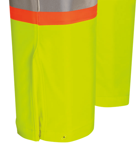 Salopette de pluie haute visibilit&eacute; ignifuge/anti-arc &eacute;l&eacute;ctrique imperm&eacute;able en poly/coton &ndash; Orange haute visibilit&eacute; &ndash; 3TG photo du produit