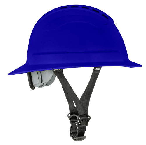 BLOCKHEAD2 Type 2 Full Brim Safety Helmet &ndash; Vented &ndash; Blue product photo