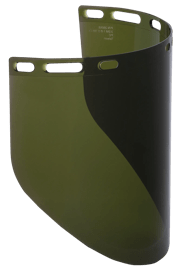 Face Shield Window - Polycarbonate - Molded - Shape R - IRUV 3.0 product photo
