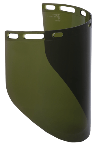 Face Shield Window - Polycarbonate - Molded - Shape R - IRUV 3.0 product photo