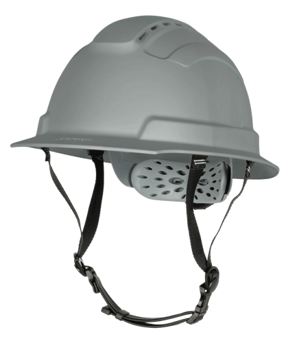 BLOCKHEAD2 Type 2 Full Brim Safety Helmet &ndash; Vented &ndash; Gray product photo