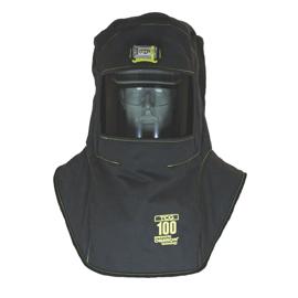 100 Cal TCG&trade; Arc Flash Hood with Hard Cap, Ventilation System and Headlamp &ndash; Black &ndash; O/S product photo