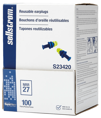 Reusable Earplugs &ndash; Tapered&nbsp;- Uncorded product photo