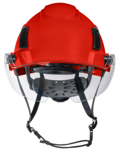 XS2-500 Series Type 2+ Safety Helmet w/Flip-Up Visor - Red product photo