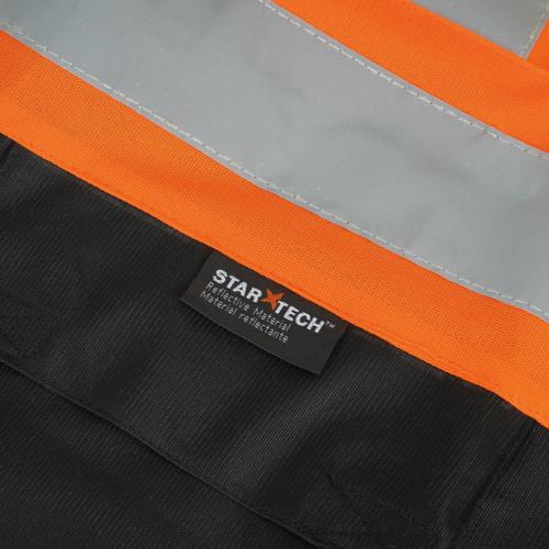 Hi-Vis Tricot Poly Safety Vest - Adjustable - Hook & Loop Closure - Hi-Vis Yellow/Green - 4/5XL product photo