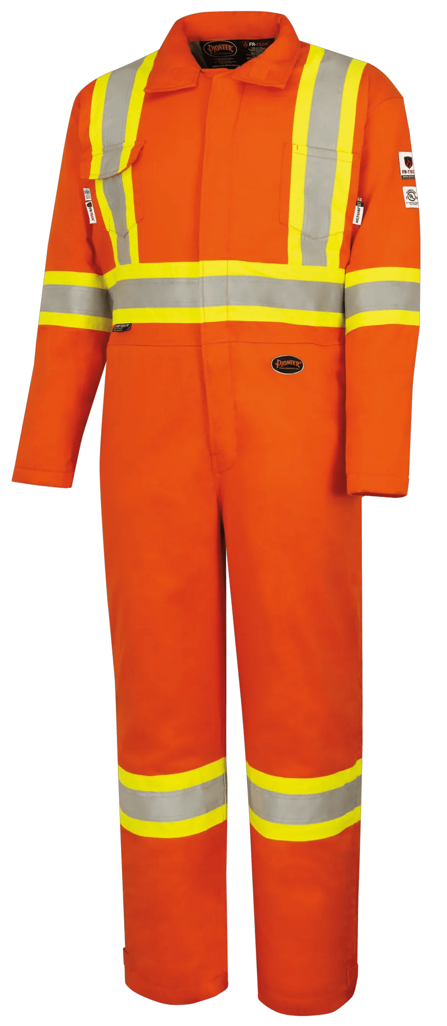 FR-Tech® FR/Arc-Rated Quilted Safety Coveralls – Hi-Vis Orange