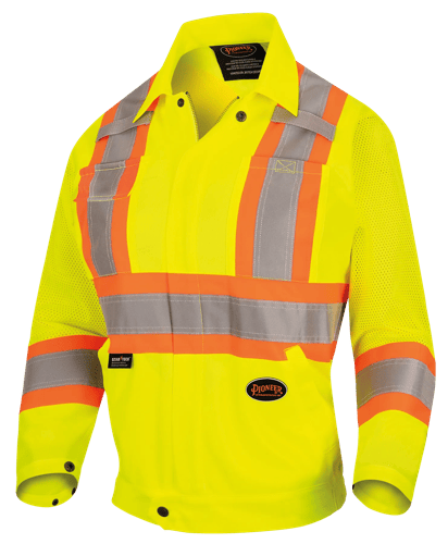 Manteau de s&eacute;curit&eacute; routi&egrave;re haute visibilit&eacute; pour femme - Jaune/vert haute visibilit&eacute; - TG photo du produit