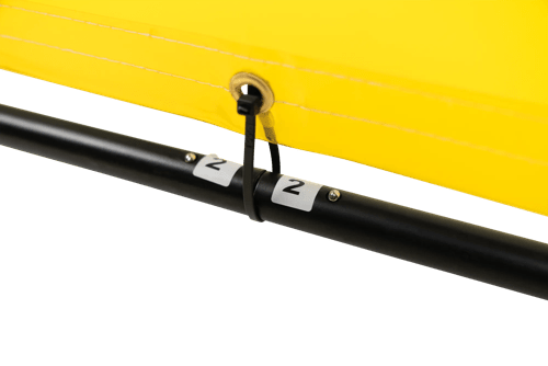 Welding Curtain and Frame Combo Kit - Gold - 6'x8' product photo