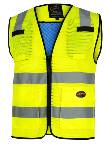 Hi-Vis Class 2 Safety Vest – Cooling Panels – Hi-Vis Yellow – S