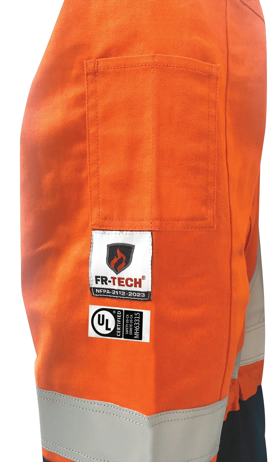 FR-Tech® Hi-Vis 88/12 7oz. FR/ARC–Rated 2–Tone Safety Coveralls