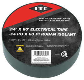 Ruban &eacute;lectrique de 60 pieds &agrave; 3/4 pouce photo du produit
