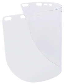 PETG Face Shield Window – Shape E – Unbound – Clear Anti–Fog product photo