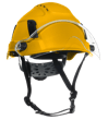 XS2-500 Series Type 2+ Vented Safety Helmet w/Flip-Up Visor - Yellow product photo