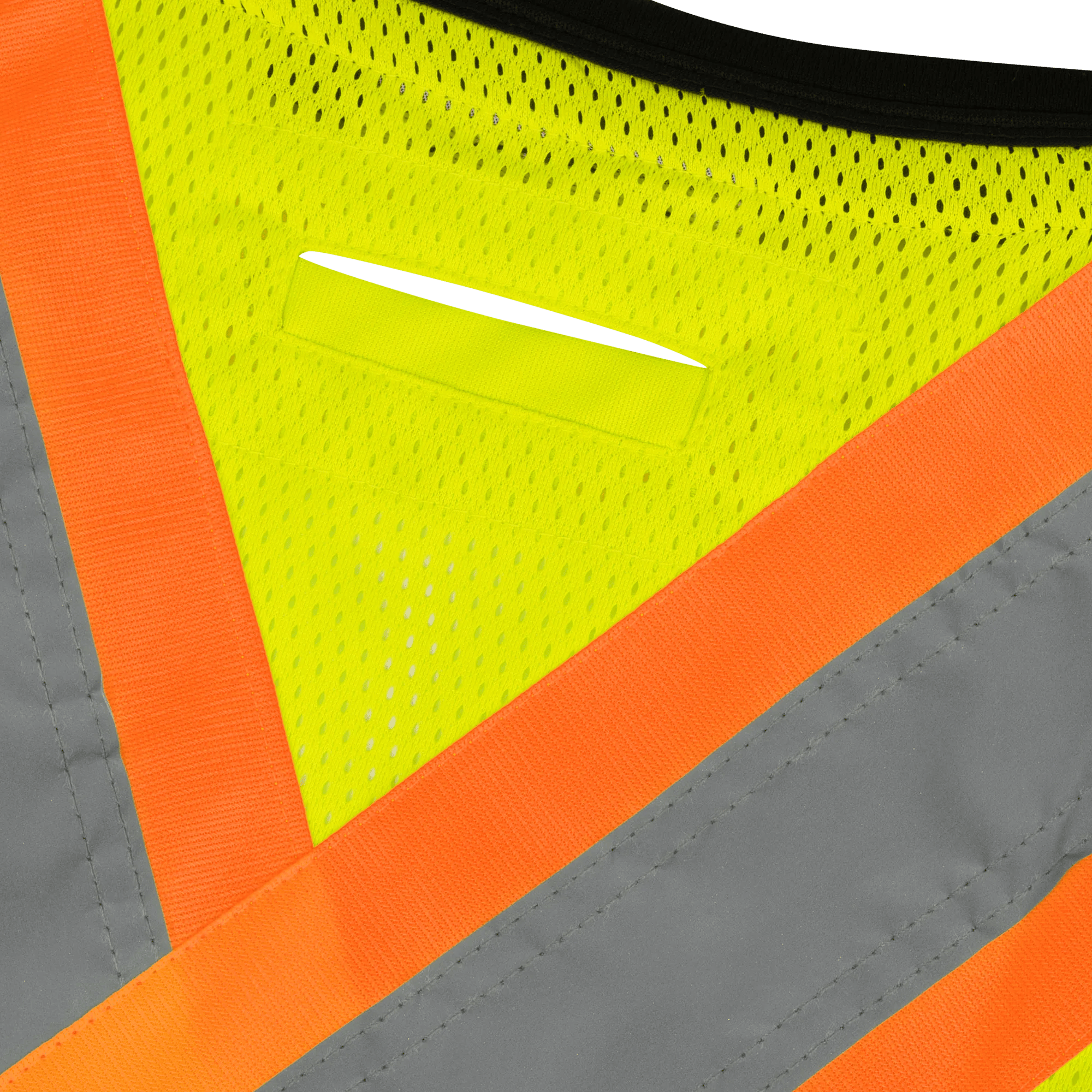 Hi-Vis Zip Front Bi-Colour Safety Vest - Hi-Vis Yellow/Green - L