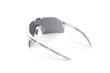 Maxview+ Safety Glasses - White Frame - Smoke Anti-Fog Lens product photo