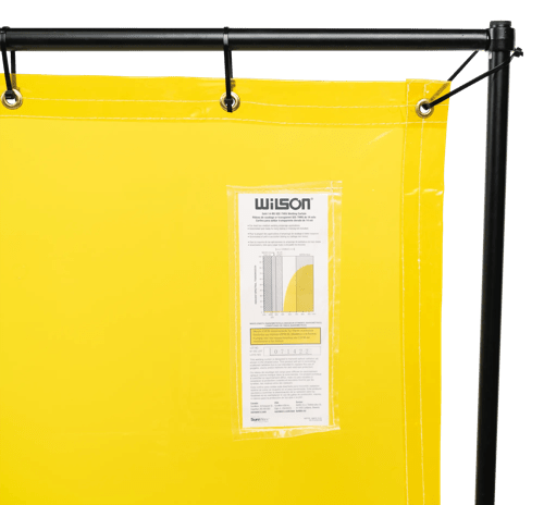 Welding Curtain and Frame Combo Kit - Gold - 6'x8' product photo