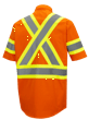 Chemise de securit&eacute; en coton haute visibilit&eacute; - Orange haute visibilit&eacute; - G photo du produit