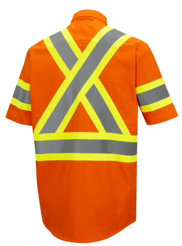 Chemise de securit&eacute; en coton haute visibilit&eacute; - Orange haute visibilit&eacute; - G photo du produit