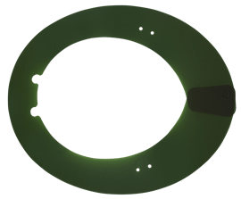 Sun Shade for Full Brim Hard Hat - Green product photo
