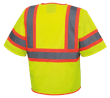 Hi-Vis  Short-Sleeved Safety Vest - Zipper Closure - Hi-Vis Yellow/Green - XL product photo