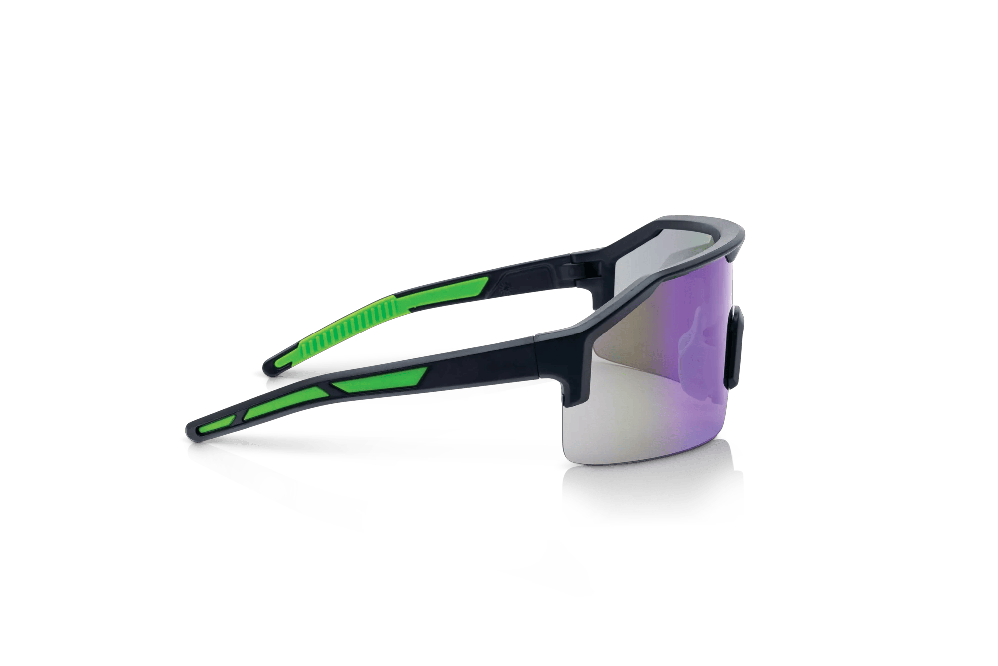 Maxview+ Safety Glasses - Black Frame - Green Mirror Lens | 60006