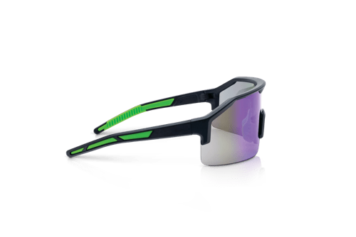 Maxview+ Safety Glasses - Black Frame - Green Mirror Lens product photo