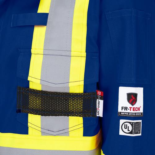 FR-Tech® Premium Hi-Vis FR/ARC-Rated Safety Coveralls – Royal Blue