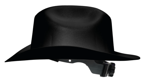 Western Outlaw Hard Hat - Western Brim Style - Black product photo