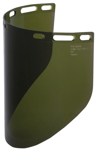 Face Shield Window - Polycarbonate - Molded - Shape R - IRUV 3.0 product photo
