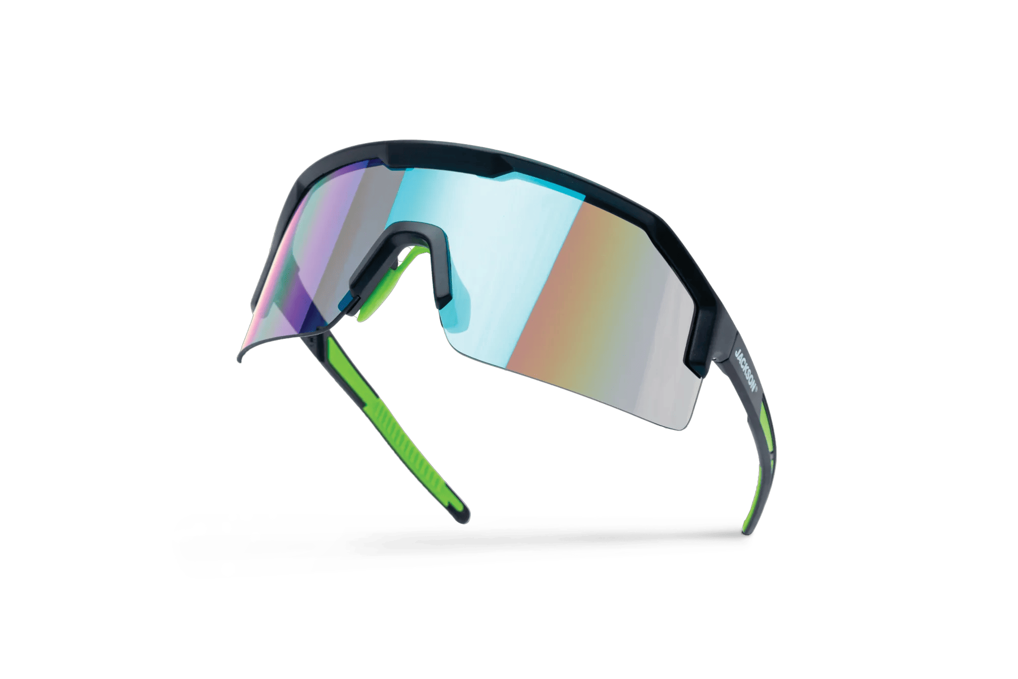 Maxview+ Safety Glasses - Black Frame - Green Mirror Lens | 60006