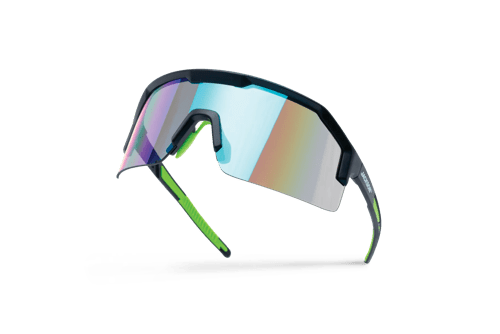 Maxview+ Safety Glasses - Black Frame - Green Mirror Lens product photo