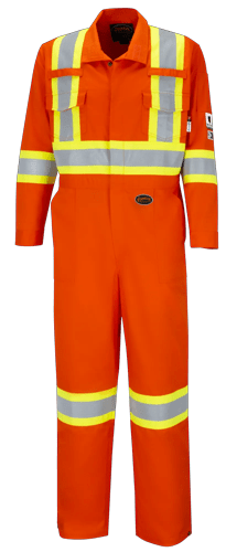 FR-Tech® Hi-Vis 88/12 7 oz FR/ARC–Rated Safety Coveralls – Hi-Vis