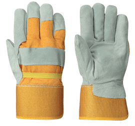 Gants d'appareilleur isolants en cuir de vache lisse &ndash; Beige/jaune &ndash; Unitaille photo du produit