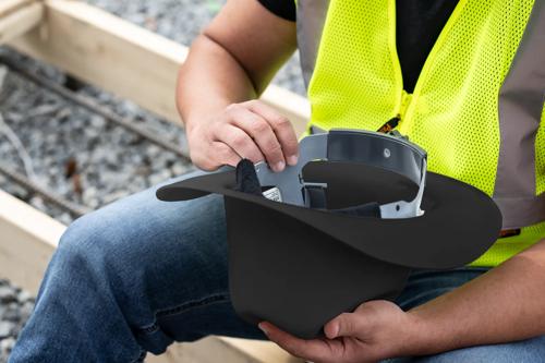 Western Outlaw Hard Hat - Black product photo