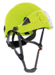 CH-350 Industrial Climbing Hard Hat w/Flip-Up Wraparound Visor - Non-Vented - Hi-Vis Green product photo